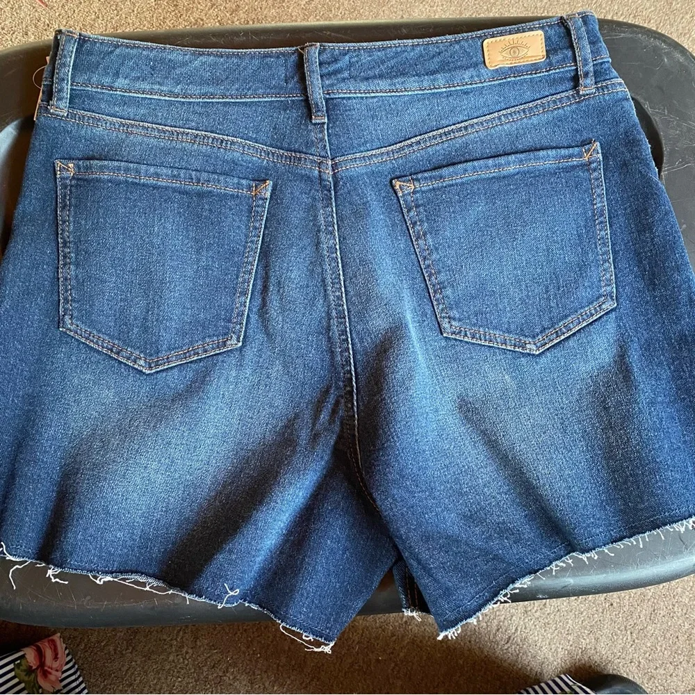 ☀️ Sofía Jeans By Sofia Vergara, Size 12, Bíanca Curvy 4”, Distress Jean Shorts